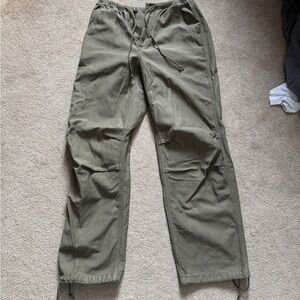 TNA Olive Green Wide Leg Cargo Pants
